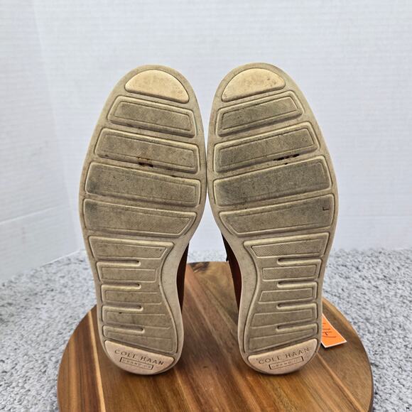 Cole Haan Original Grand Brown Woodbury Long Wingtip Daily Casual Oxford Mens 10 - Picture 8 of 12